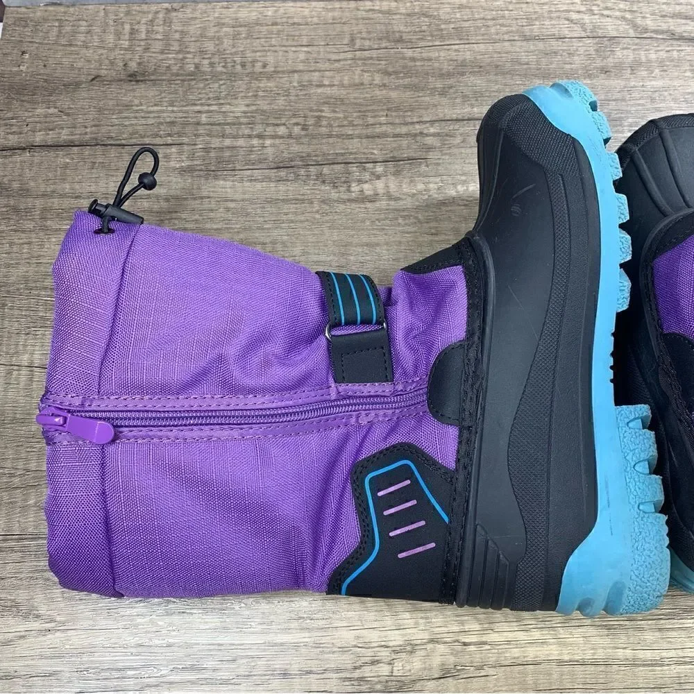 Aleader~Youth Girl’s~Purple/Black~Winter Boots~Size 4‎